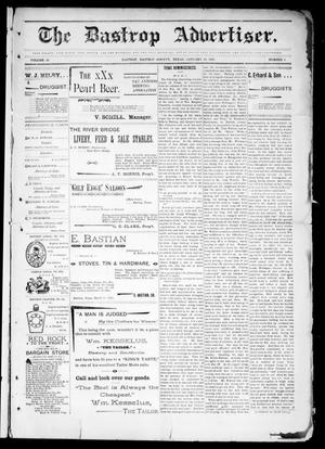 Primary view of object titled 'The Bastrop Advertiser (Bastrop, Tex.), Vol. 45, No. 4, Ed. 1 Saturday, January 23, 1897'.