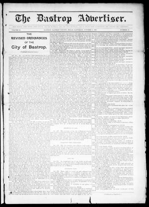 Primary view of object titled 'The Bastrop Advertiser (Bastrop, Tex.), Vol. 45, No. 31, Ed. 1 Saturday, October 2, 1897'.