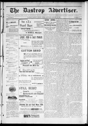 Primary view of object titled 'The Bastrop Advertiser (Bastrop, Tex.), Vol. 45, No. 47, Ed. 1 Saturday, January 29, 1898'.