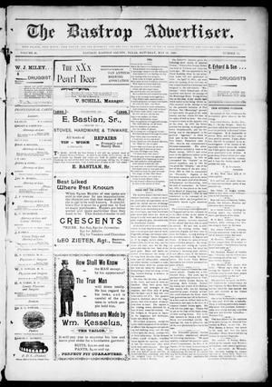 Primary view of object titled 'The Bastrop Advertiser (Bastrop, Tex.), Vol. 46, No. 12, Ed. 1 Saturday, May 21, 1898'.