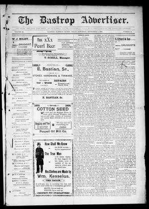 Primary view of object titled 'The Bastrop Advertiser (Bastrop, Tex.), Vol. 46, No. 24, Ed. 1 Saturday, September 3, 1898'.