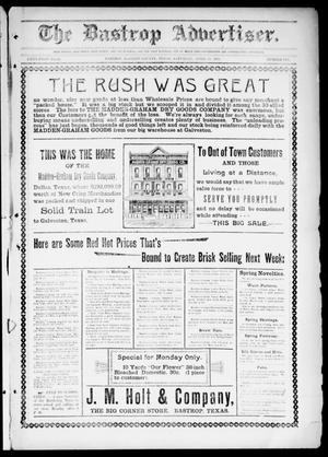 Primary view of object titled 'The Bastrop Advertiser (Bastrop, Tex.), Vol. 51, No. 6, Ed. 1 Saturday, April 11, 1903'.