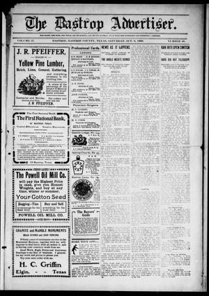 Primary view of object titled 'The Bastrop Advertiser (Bastrop, Tex.), Vol. 57, No. 26, Ed. 1 Saturday, October 9, 1909'.