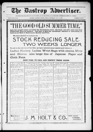 Primary view of The Bastrop Advertiser (Bastrop, Tex.), Vol. 51, No. 20, Ed. 1 Saturday, July 11, 1903