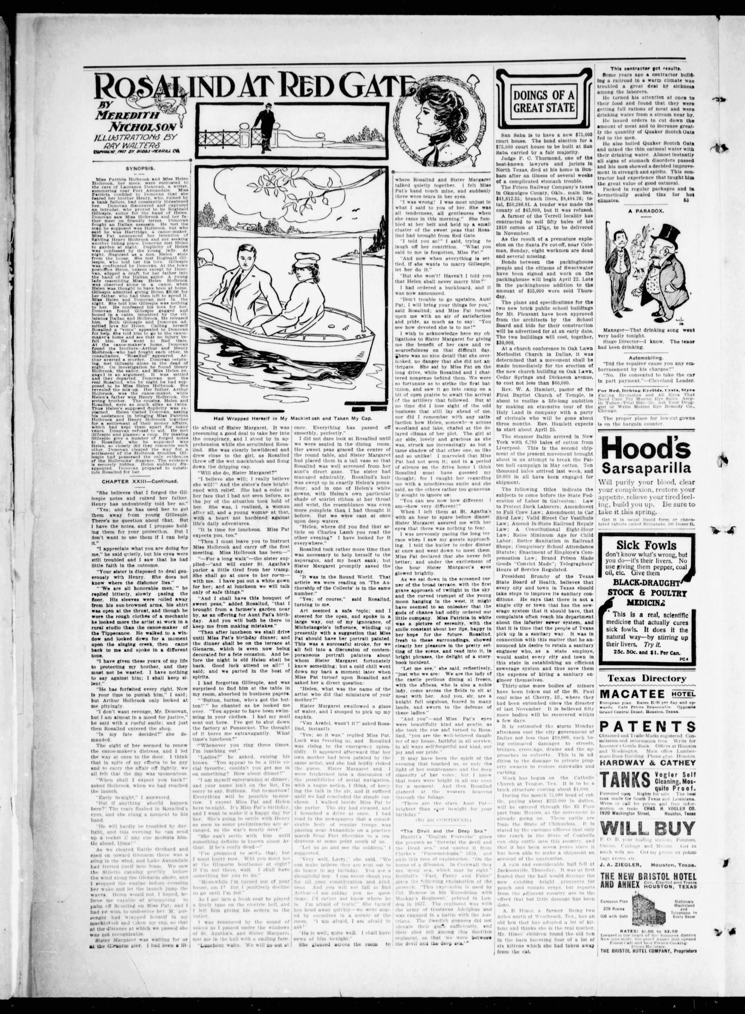 The Bastrop Advertiser (Bastrop, Tex.), Vol. 58, No. 1, Ed. 1 Saturday, April 23, 1910
                                                
                                                    [Sequence #]: 4 of 8
                                                