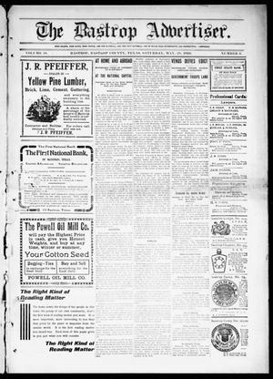 Primary view of object titled 'The Bastrop Advertiser (Bastrop, Tex.), Vol. 58, No. 6, Ed. 1 Saturday, May 28, 1910'.