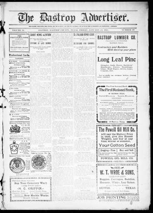 Primary view of object titled 'The Bastrop Advertiser (Bastrop, Tex.), Vol. 58, No. 39, Ed. 1 Friday, January 13, 1911'.
