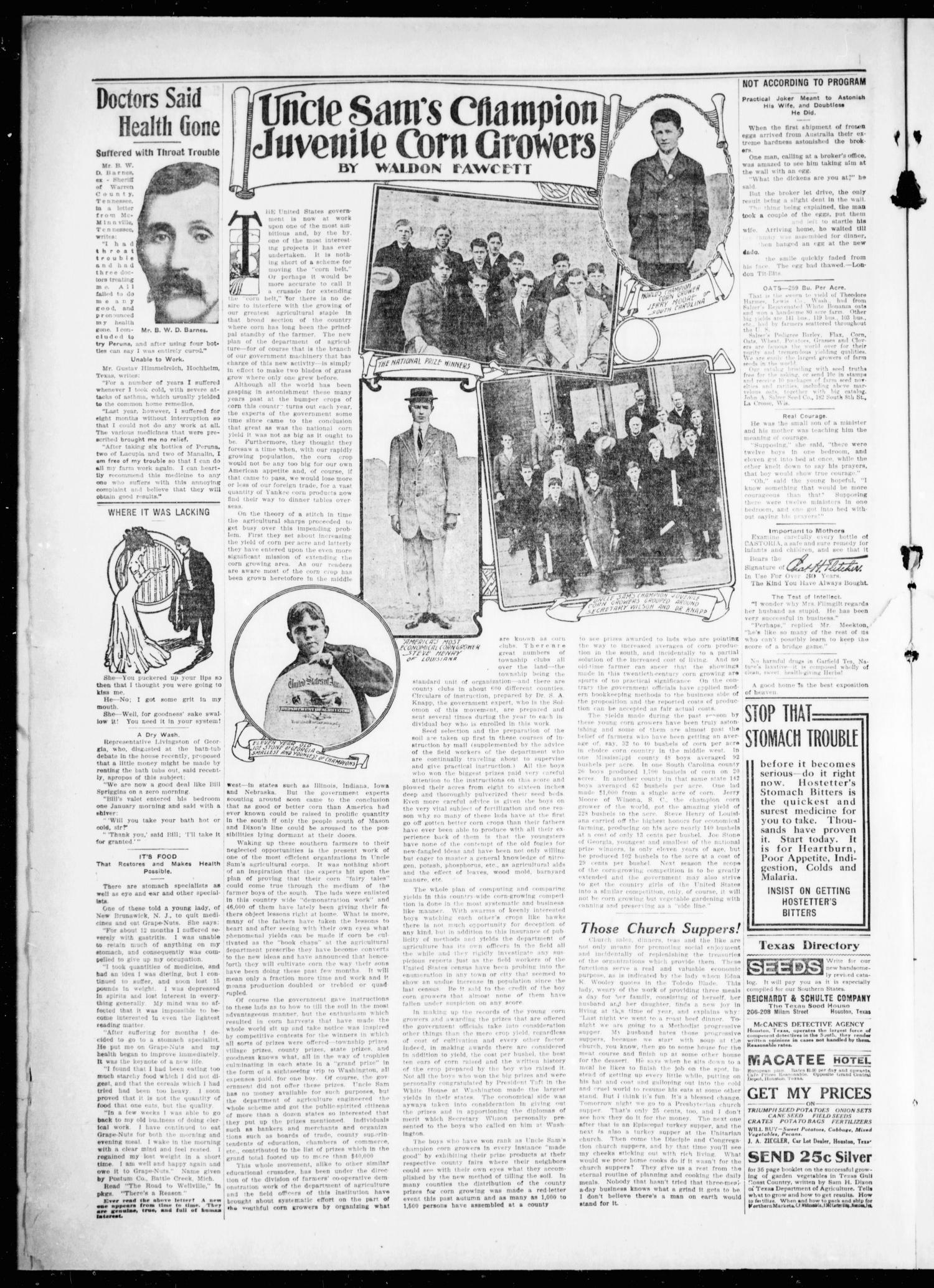 The Bastrop Advertiser (Bastrop, Tex.), Vol. 58, No. 45, Ed. 1 Friday, February 24, 1911
                                                
                                                    [Sequence #]: 4 of 8
                                                