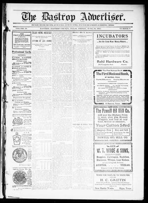 Primary view of object titled 'The Bastrop Advertiser (Bastrop, Tex.), Vol. 59, No. 9, Ed. 1 Friday, June 16, 1911'.