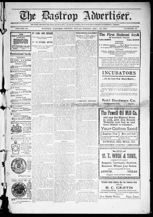 Primary view of object titled 'The Bastrop Advertiser (Bastrop, Tex.), Vol. 59, No. 37, Ed. 1 Friday, December 22, 1911'.