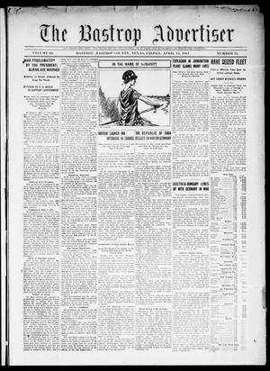 Primary view of object titled 'The Bastrop Advertiser (Bastrop, Tex.), Vol. 64, No. 51, Ed. 1 Friday, April 13, 1917'.