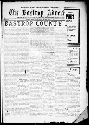 Primary view of object titled 'The Bastrop Advertiser (Bastrop, Tex.), Vol. 68, No. 31, Ed. 1 Thursday, March 3, 1921'.