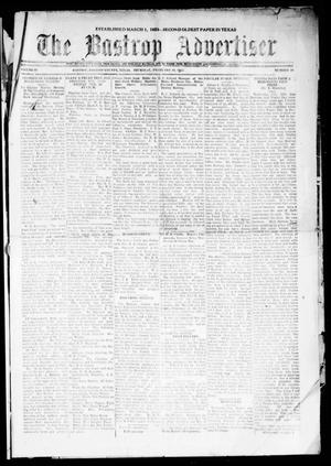 Primary view of object titled 'The Bastrop Advertiser (Bastrop, Tex.), Vol. 69, No. 29, Ed. 1 Thursday, February 16, 1922'.