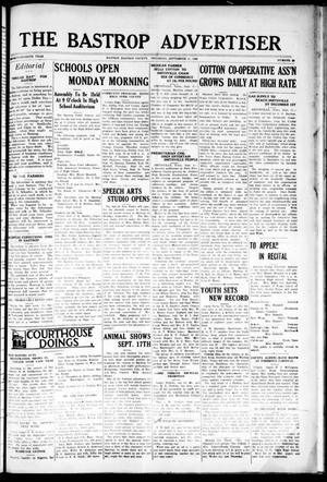 Primary view of object titled 'The Bastrop Advertiser (Bastrop, Tex.), Vol. 77, No. 26, Ed. 1 Thursday, September 11, 1930'.