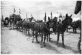 Thumbnail image of item number 1 in: 'Texas Sesquicentennial Wagon Train on Its Way from Windthorst to Wichita Falls'.