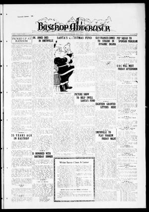 Primary view of object titled 'Bastrop Advertiser (Bastrop, Tex.), Vol. 83, No. 37, Ed. 1 Thursday, December 3, 1936'.