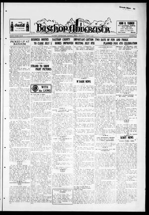 Primary view of object titled 'Bastrop Advertiser (Bastrop, Tex.), Vol. 84, No. 15, Ed. 1 Thursday, July 1, 1937'.