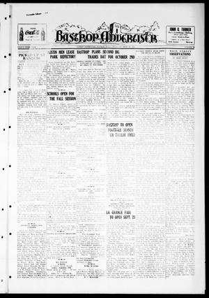 Primary view of object titled 'Bastrop Advertiser (Bastrop, Tex.), Vol. 84, No. 26, Ed. 1 Thursday, September 16, 1937'.