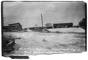 Primary view of object titled '[Photograph of White Rock Creek- Cement House]'.
