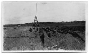 Primary view of object titled '[Photograph of Construction at White Rock Lake]'.