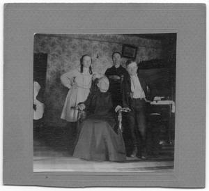 Primary view of object titled '[Family group posing indoors]'.