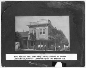 Primary view of object titled '[First National Bank in Wellington]'.