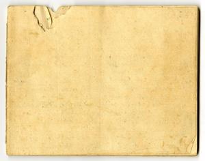 Primary view of object titled '[Personal Note Book, 1846]'.