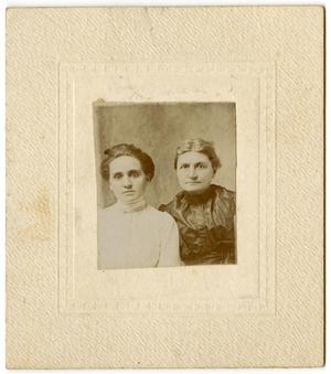 Primary view of object titled '[Portrait of Two Unknown Women]'.