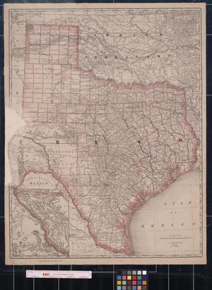 Primary view of object titled '[Map of Texas and Indian Territory]'.