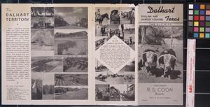 Primary view of object titled 'Dalhart, Texas : the XIT city : Dallam and Hartley Counties / compliments of R.S. Coon Ranches.'.