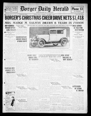 Primary view of object titled 'Borger Daily Herald (Borger, Tex.), Vol. 2, No. 8, Ed. 1 Thursday, December 1, 1927'.