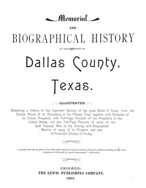 Primary view of object titled 'Memorial and Biographical History of Dallas County, Texas.'.