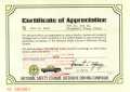 Thumbnail image of item number 1 in: 'Certificate of appreciation to Jane Reed for defensive driving completion'.