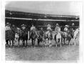 Thumbnail image of item number 1 in: 'Cowboy Group Photo in Arena'.