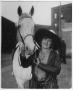 Primary view of Ruth Roach With Her Horse "Silver Lady"