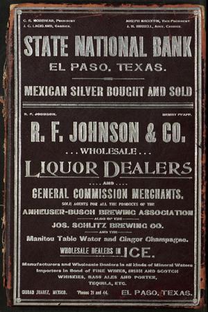 Evan's and Worley's Directory of the City of El Paso, Texas 1896 - '97