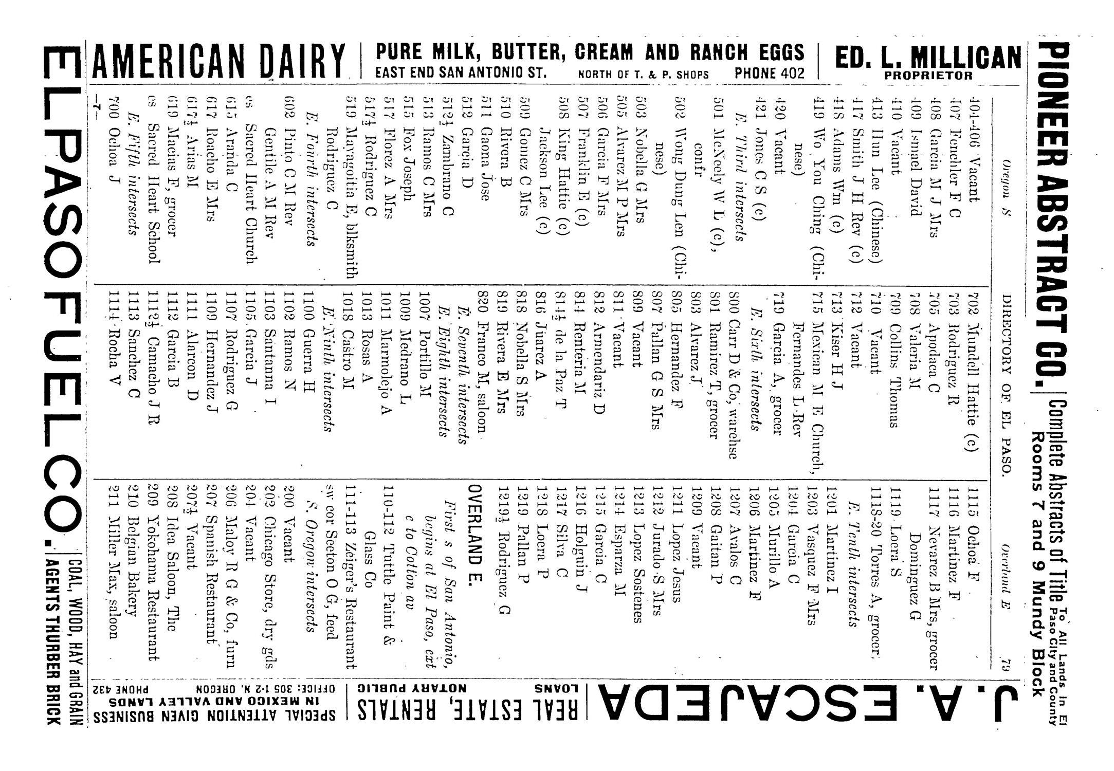 John F. Worley & Co.'s El Paso Directory for 1906
                                                
                                                    79
                                                