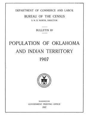 Primary view of object titled 'Population of Oklahoma and Indian Territory, 1907'.