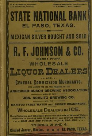 Worley's Directory of City of El Paso, Texas 1898-1899