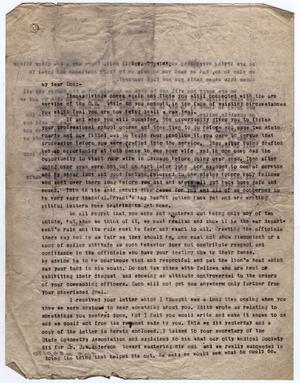 Primary view of object titled '[Letter from Dr. Edwin D. Moten to Don Moten, November 22, 1945]'.
