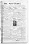 Thumbnail image of item number 1 in: 'The Alto Herald (Alto, Tex.), Vol. 37, No. 51, Ed. 1 Friday, April 22, 1938'.