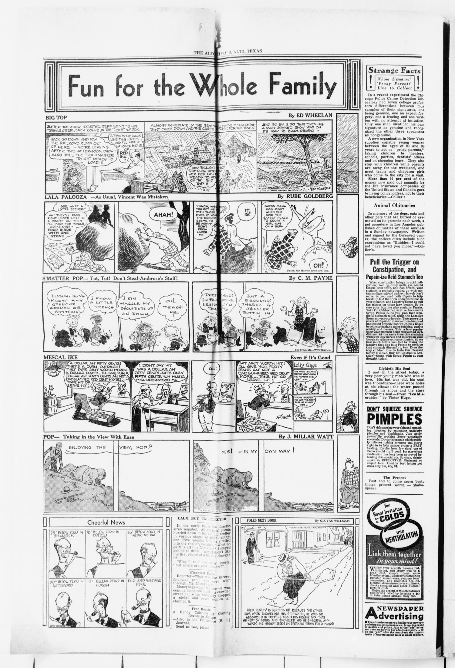 The Alto Herald (Alto, Tex.), Vol. 39, No. 42, Ed. 1 Thursday, February 22, 1940
                                                
                                                    [Sequence #]: 2 of 8
                                                