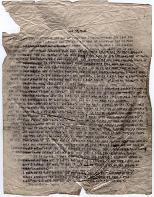 Primary view of object titled '[Letter from Dr. Edwin D. Moten to Josephine Bramlette, May 21, 1942]'.