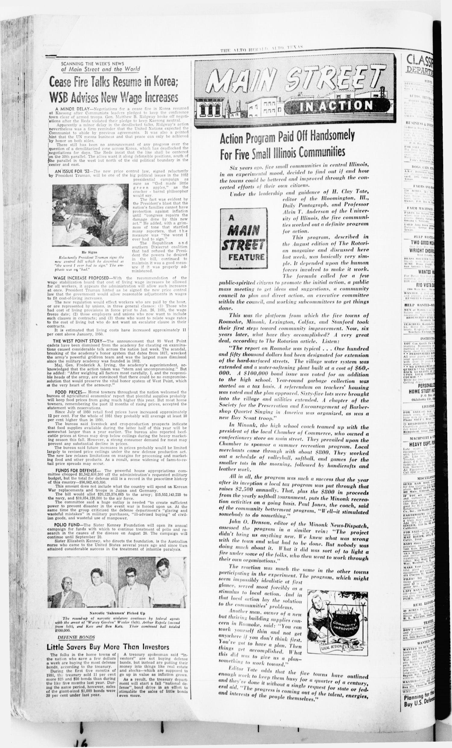 The Alto Herald (Alto, Tex.), No. 10, Ed. 1 Thursday, August 23, 1951
                                                
                                                    [Sequence #]: 2 of 12
                                                