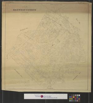 Primary view of object titled 'Map of Bastrop County, Texas'.