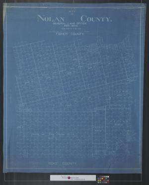 Primary view of object titled 'Map of Nolan County [Texas].'.