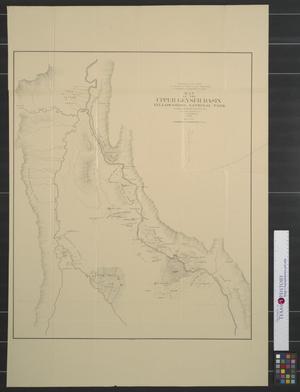 Primary view of object titled 'Map of the upper geyser basin, Yellowstone National Park.'.