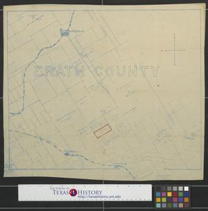Primary view of object titled '[Map of Erath County, Texas]'.