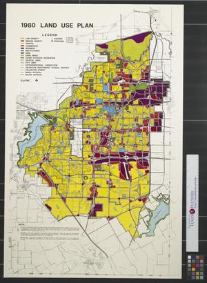 Primary view of object titled '1980 [Arlington, Texas] land use plan.'.
