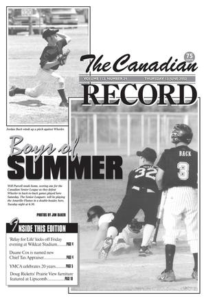 Primary view of object titled 'The Canadian Record (Canadian, Tex.), Vol. 112, No. 24, Ed. 1 Thursday, June 13, 2002'.